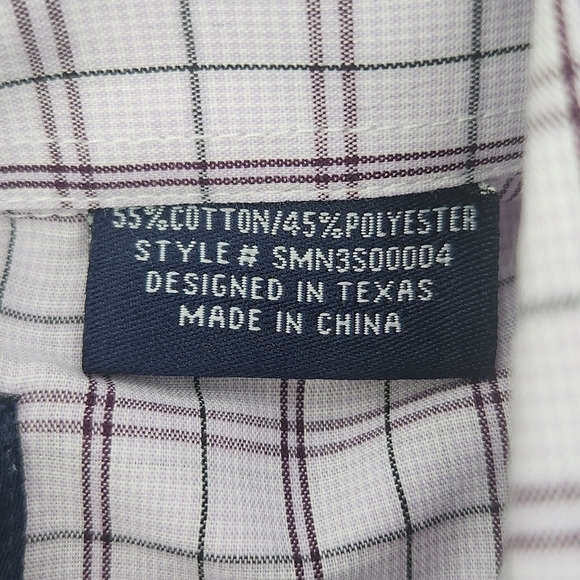 Panhandle Men's Plaid Print Short Sleeve Pearl Snap Western Shirt. Size Large. N - Picture 7 of 8